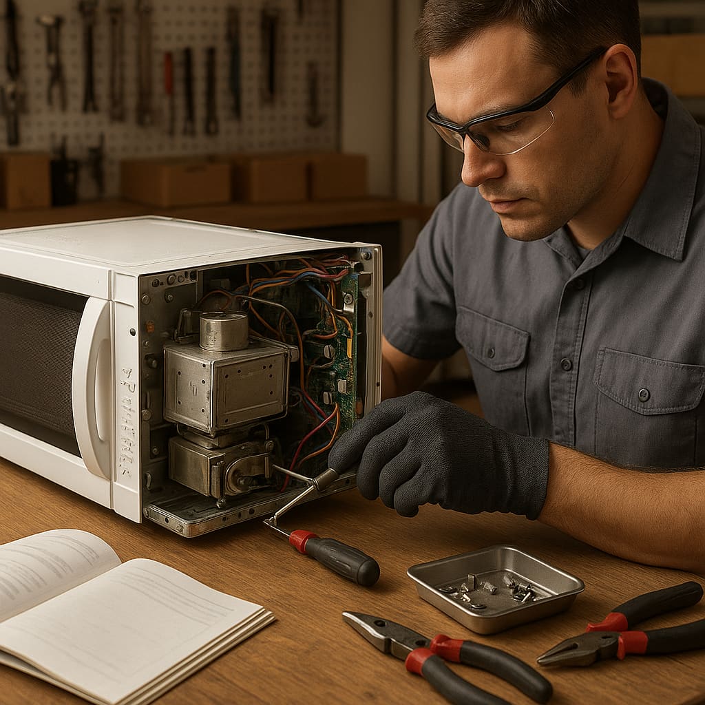 Mikrowellen-Reparatur